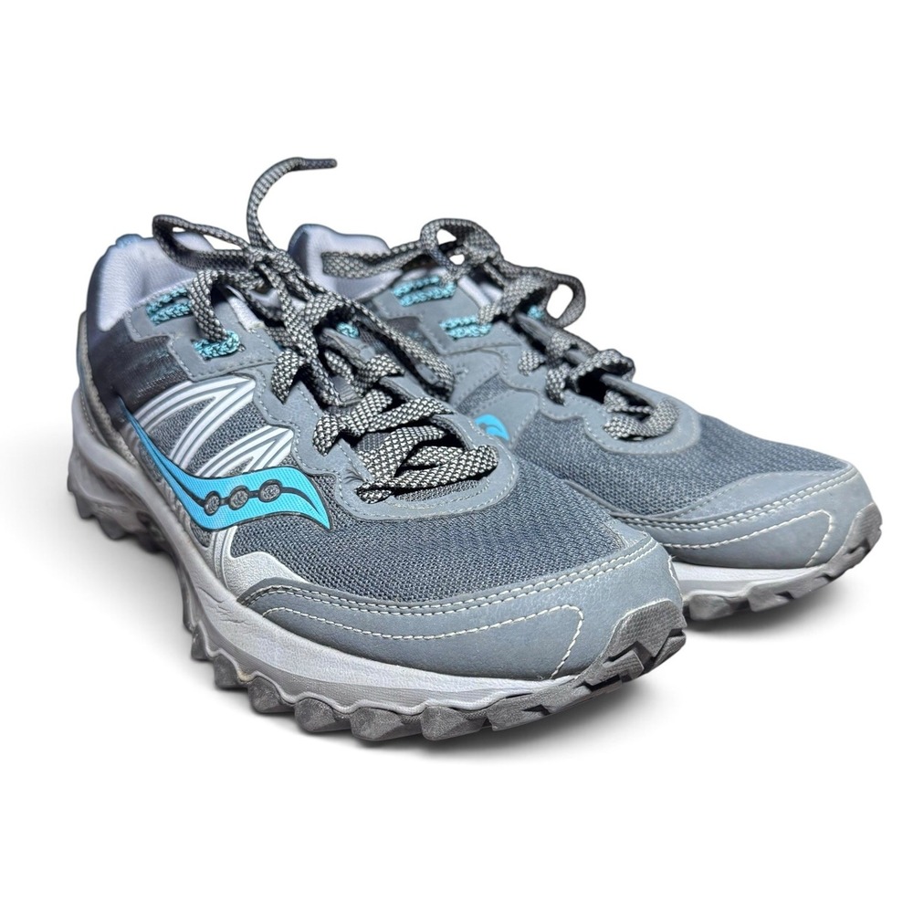 Saucony Excursion TR13 Women's Size 10 Gray Blue Trail Running Shoes S10584-3